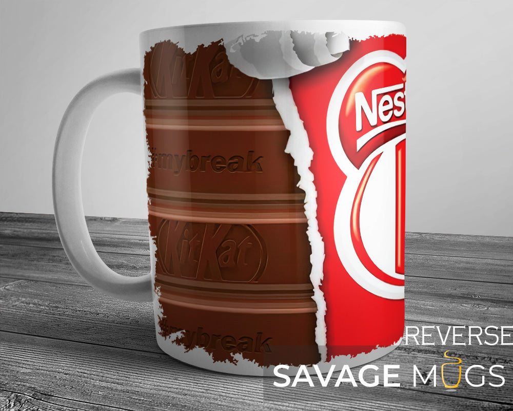 Kit Kat Style Chocolate Mug