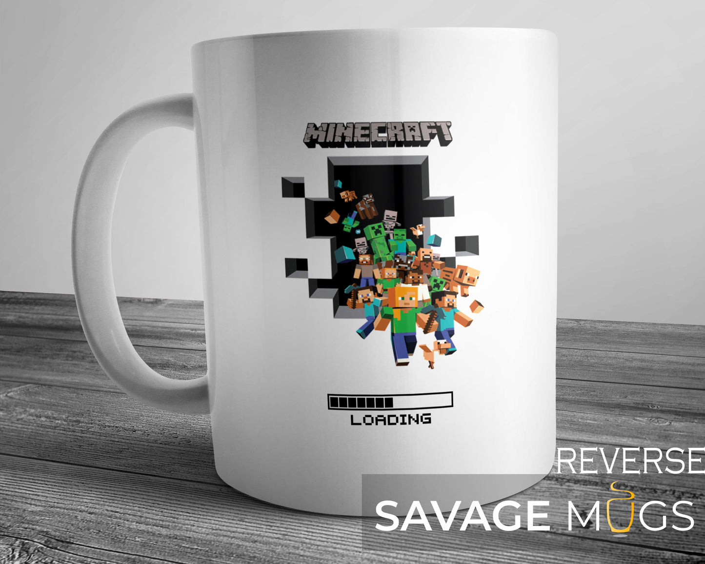 Minecraft Loading Mug