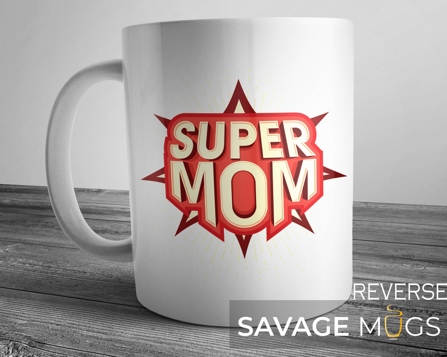 Super Mom Badge Mug