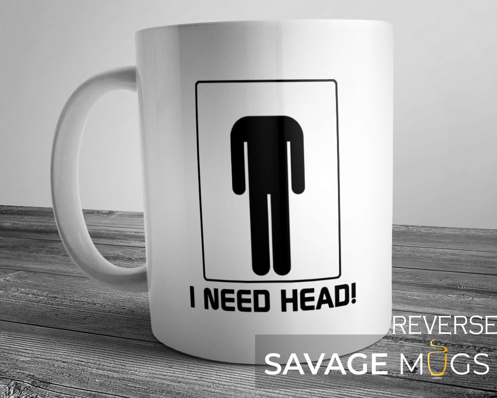 White ceramic mug with minimalist stick figure graphic and funny sarcastic quote