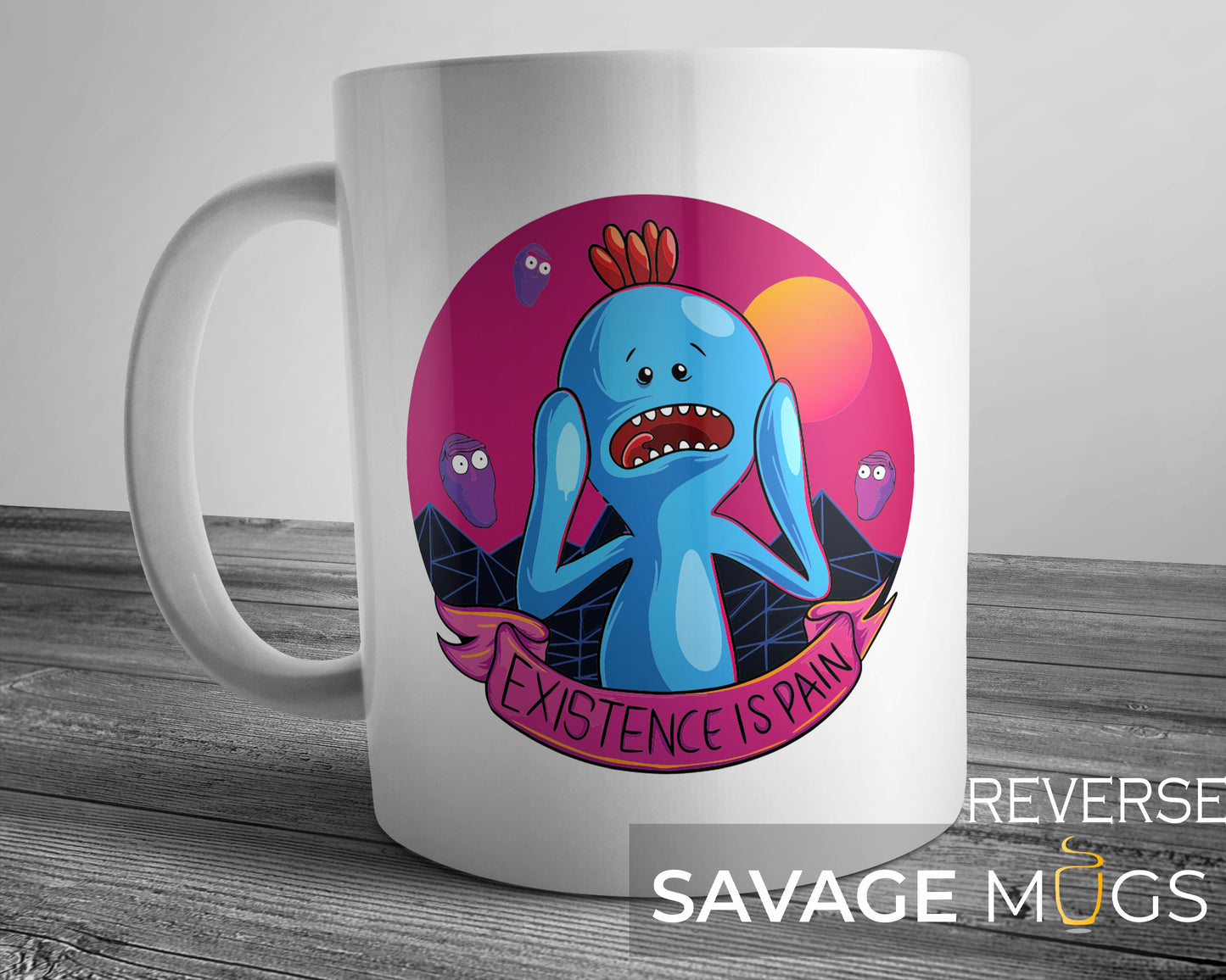 Mr Meeseeks Existence Is Pain Mug