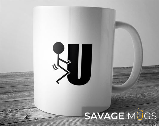 FU Stickman Funny Mug