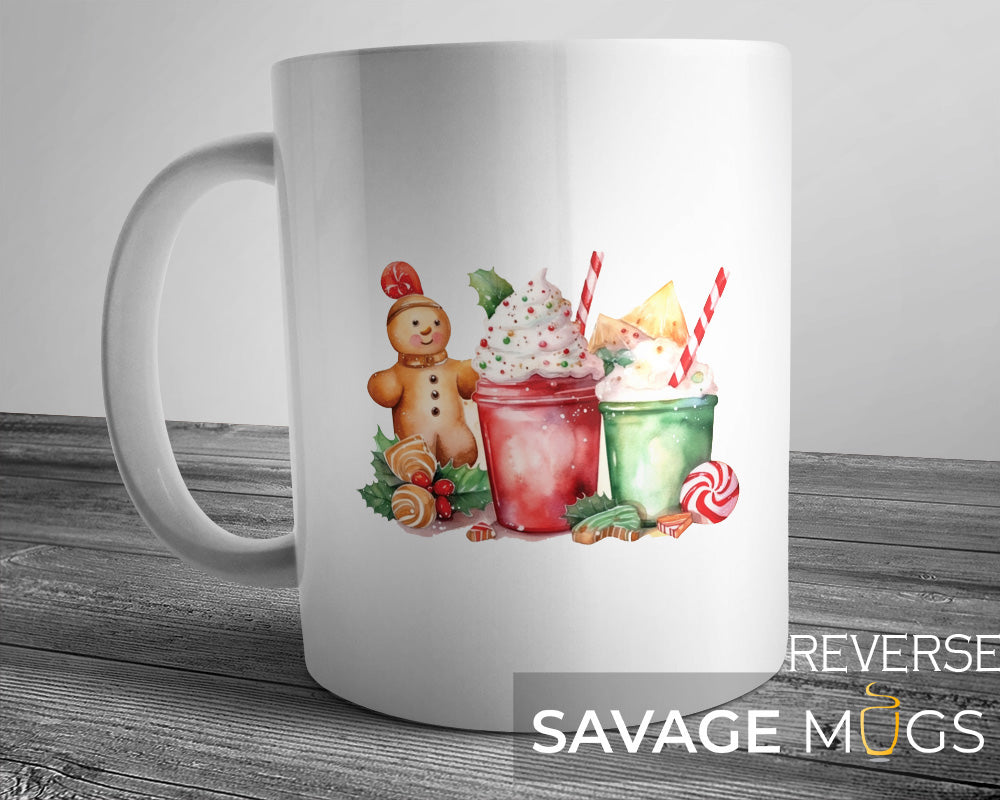 Christmas Gingerbread & Holiday Milkshake Mug