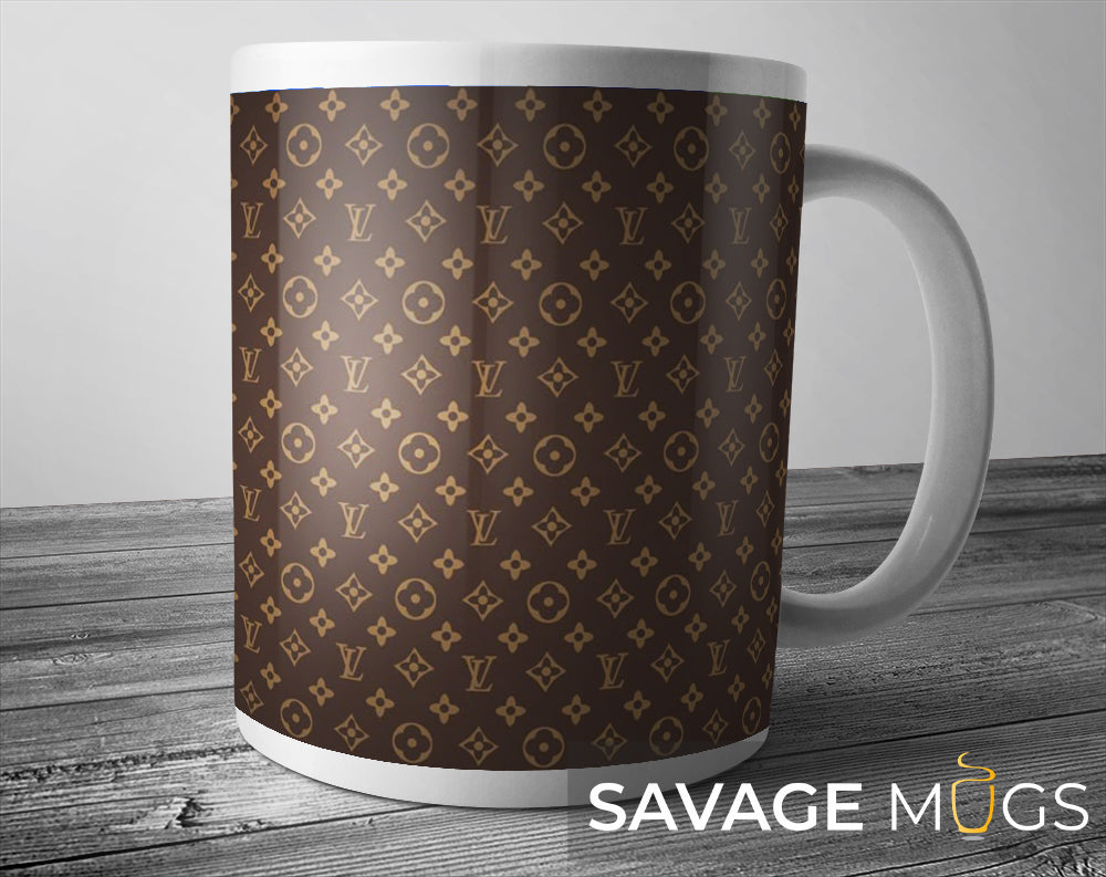 Luxury Louis Vuitton Luxury Monogram Pattern Mug