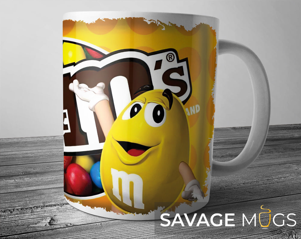 M&M Style Chocolate Mug