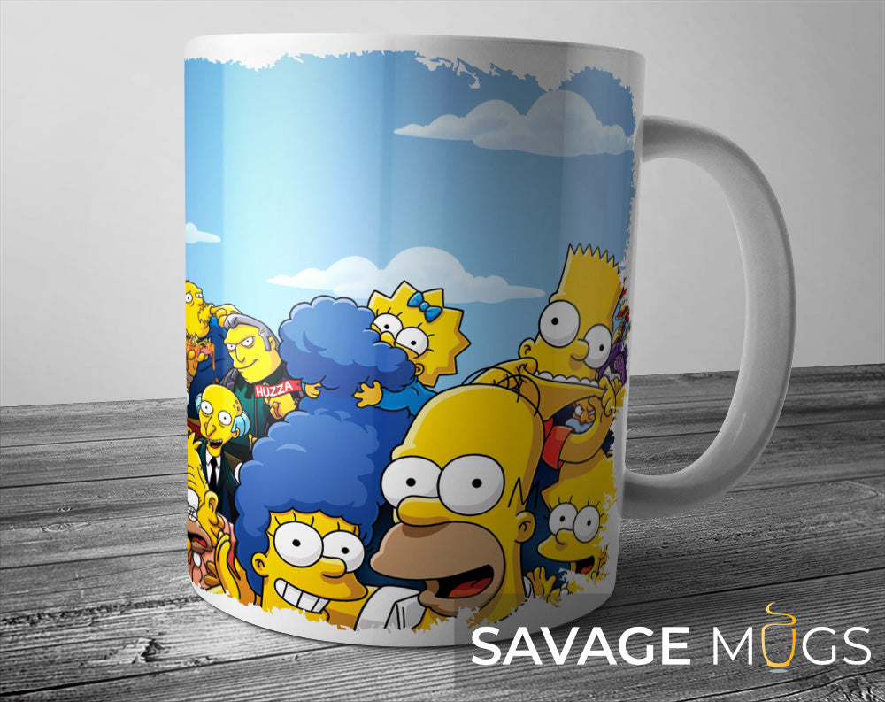 The Simpsons Cartoon Family Inspired Mug