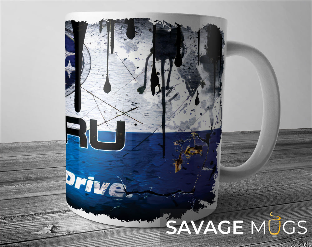 Subaru Grunge Mug